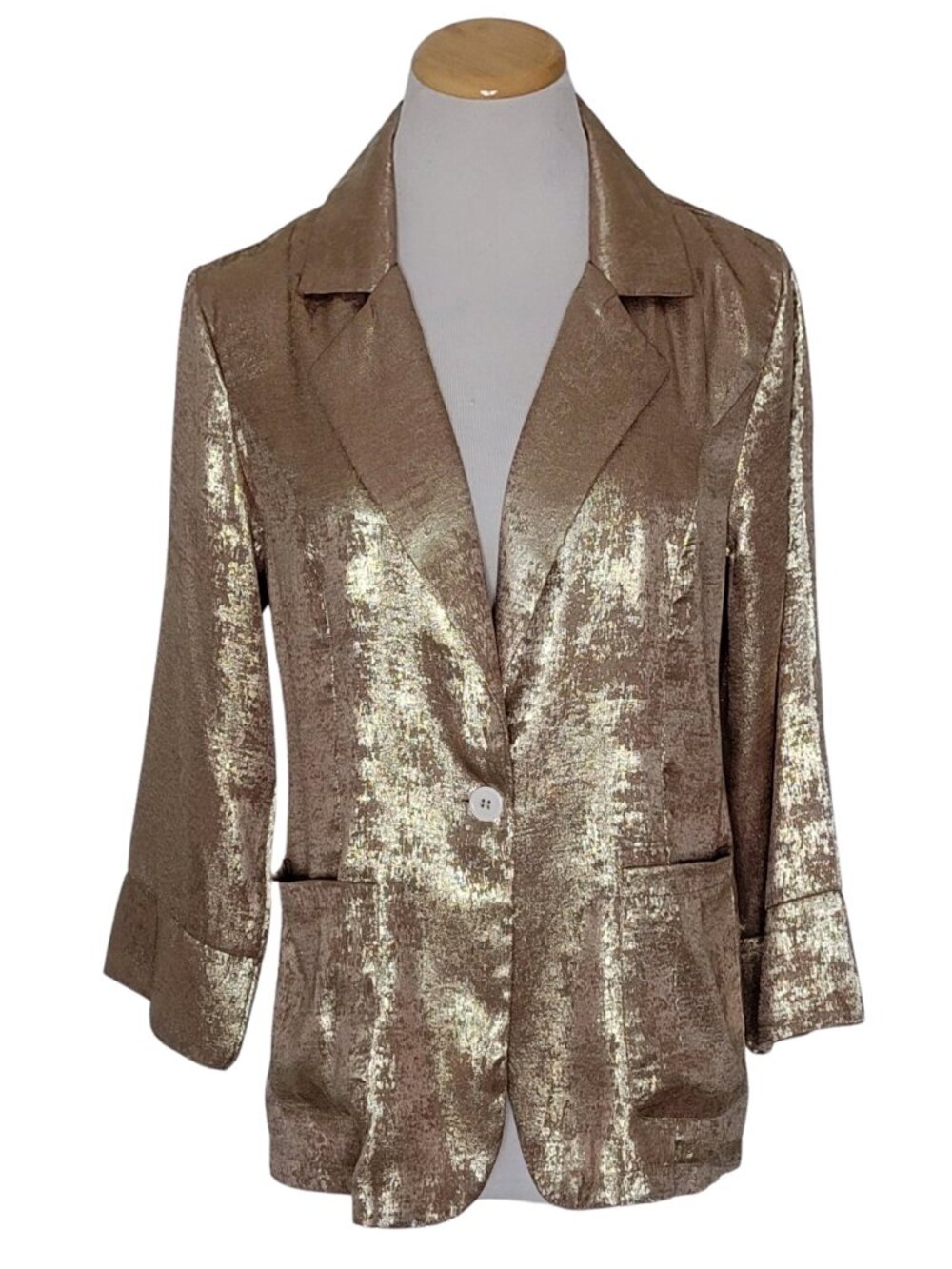 NWOT- Shein Gold Blazer
